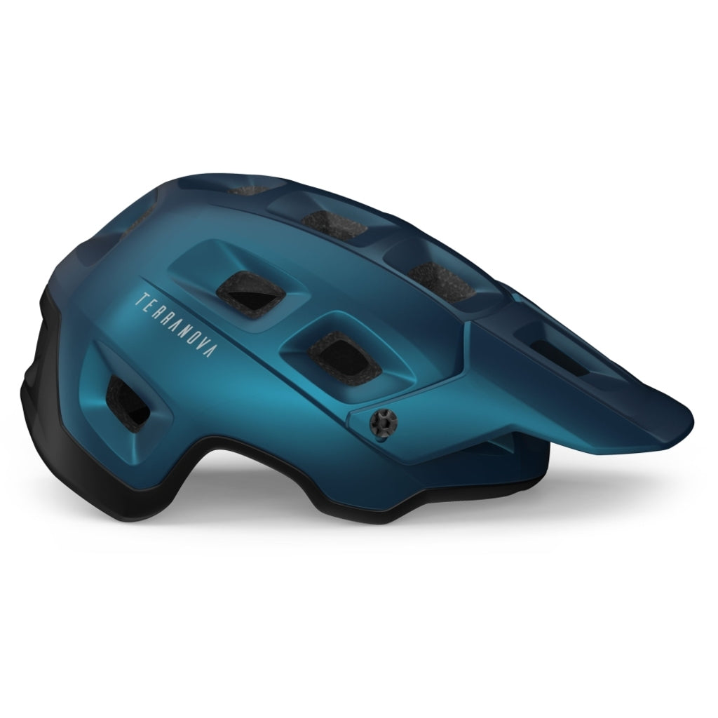 Fietshelm - MET - Terranova MIPS - Teal Blue/Black Metallic Fietshelm - MET - Terranova MIPS - Teal Blue/Black Metallic